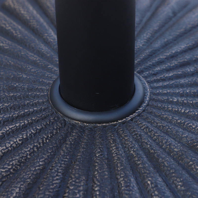 14kg Round Resin Garden Parasol Base Outdoor Umbrella Stand Bronze by Outsunny