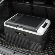 30L Portable Car Fridge with Fast Cooling Ideal for Travel and Camping Grey and Black AOSOM