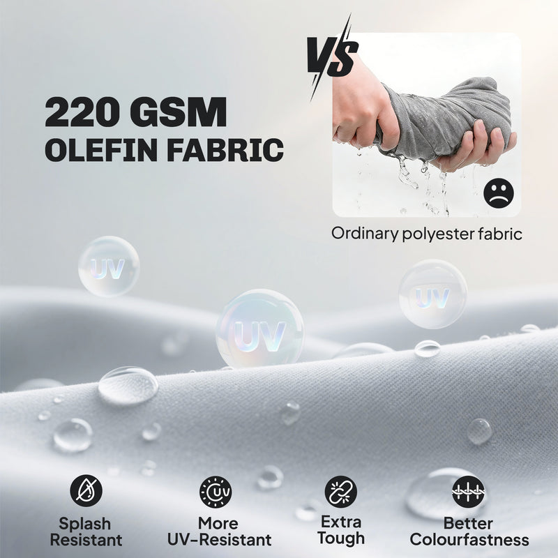 Metal Garden Furniture Set with Deep Cushions for All Weather Comfort, Dark Grey