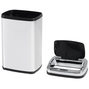 30L Motion Sensor Rubbish Bin With Soft Close Lid Ideal For Kitchen Use Silver