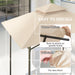 Beige Grill Gazebo Replacement Canopy UPF50+ Double Tiered 1.5 x 2.4m Top Cover by Outsunny
