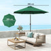 Green 3m Replacement Parasol Canopy UPF 50 Plus with Top Vent Fits 8 Rib Frames by Outsunny