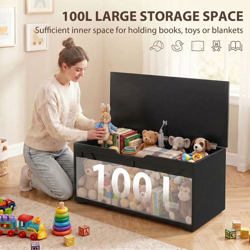 Storage bench 100L - Black