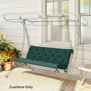 Three Seater Outdoor Bench Cushion for Added Comfort and Easy Care Green AOSOM