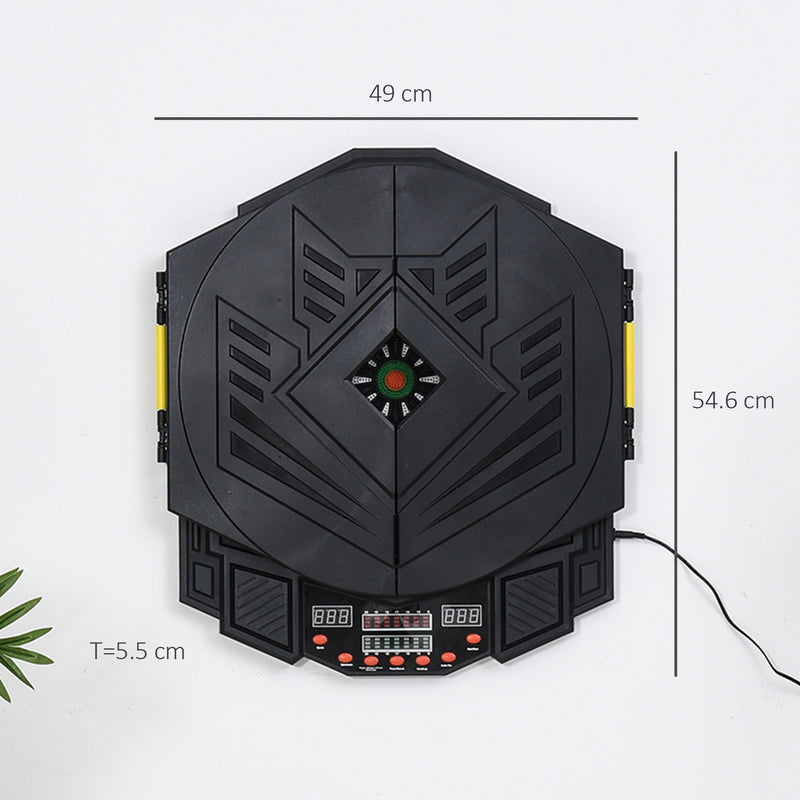 Electronic Dartboard with Automatic Scoring for Safe Family Games at Home Black