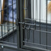 Metal Dog Cage with Locking Door Wheels and Removable Tray for Medium Pets by PawHut