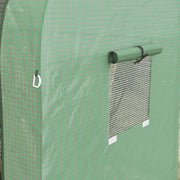 Portable Tomato Greenhouse With Roll Up Doors and Mesh Windows For Outdoor Growing Green