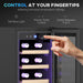Black 19 Bottle Wine Fridge with Wooden Rack and Adjustable Temperature by HOMCOM