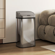 48L Motion Sensor Kitchen Bin with Hands Free Lid and Soft Close Feature Silver