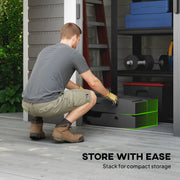 Cantilever Umbrella Base Weights for Stable Garden Shade Easy Fill and Store Black AOSOM