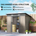 Grey Wood Grain Outdoor Garden Storage Shed with Weatherproof Design by Outsunny