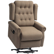 Dark Brown 45 Degree Electric Riser and Recliner Chair for Comfortable Seating by HOMCOM