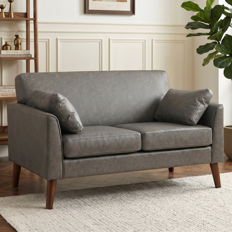 2 Seater Compact Sofa - Grey