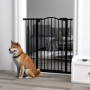 Extra Tall Dog Safety Stair Gate With Auto Close For Doorways And Hallways Adjustable Black
