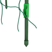 Tall Metal Garden Arch Trellis with Climbing Net Ideal for Outdoor Plants Support Black AOSOM