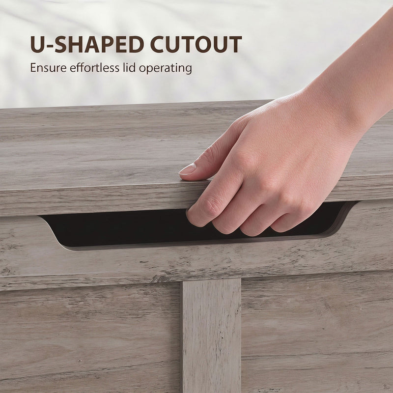 Storage bench 127L - Grey