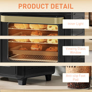 10L Black Air Fryer Oven with Grill Roast Bake Adjustable Temperature and Timer by HOMCOM