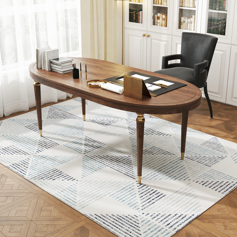 Large Geometric Area Rug Non Slip Washable Carpet for Living Room or Bedroom Multi Coloured
