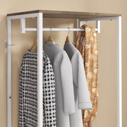 Hallway Coat Rack With Shoe Storage Bench and Hooks Ideal for Entryway Organisation Grey