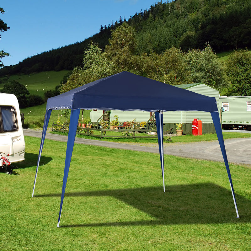 3 x 3m Pop Up Gazebo with Carry Bag Height Adjustable Slant Leg Event Shelter by Outsunny