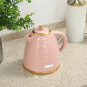 3kW Rapid Boil Electric Kettle With Honeycomb Design Ideal For Quick Brews, Pink