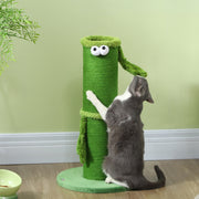 Green 63cm Cat Scratching Post with Sisal Rope and Sturdy Base for Indoor Cats by PawHut