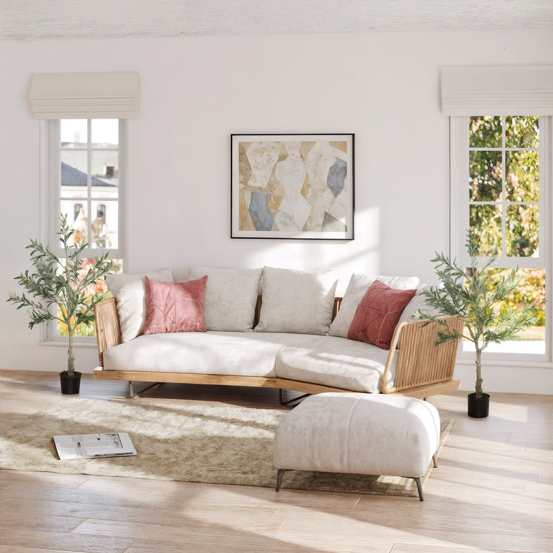 Set of 2 Artificial Olive Trees with 450 Leaves for Indoor Home or Office Decor Green