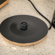 Black 3kW Rapid Boil Honeycomb Cordless Kettle for Fast Heating by HOMCOM