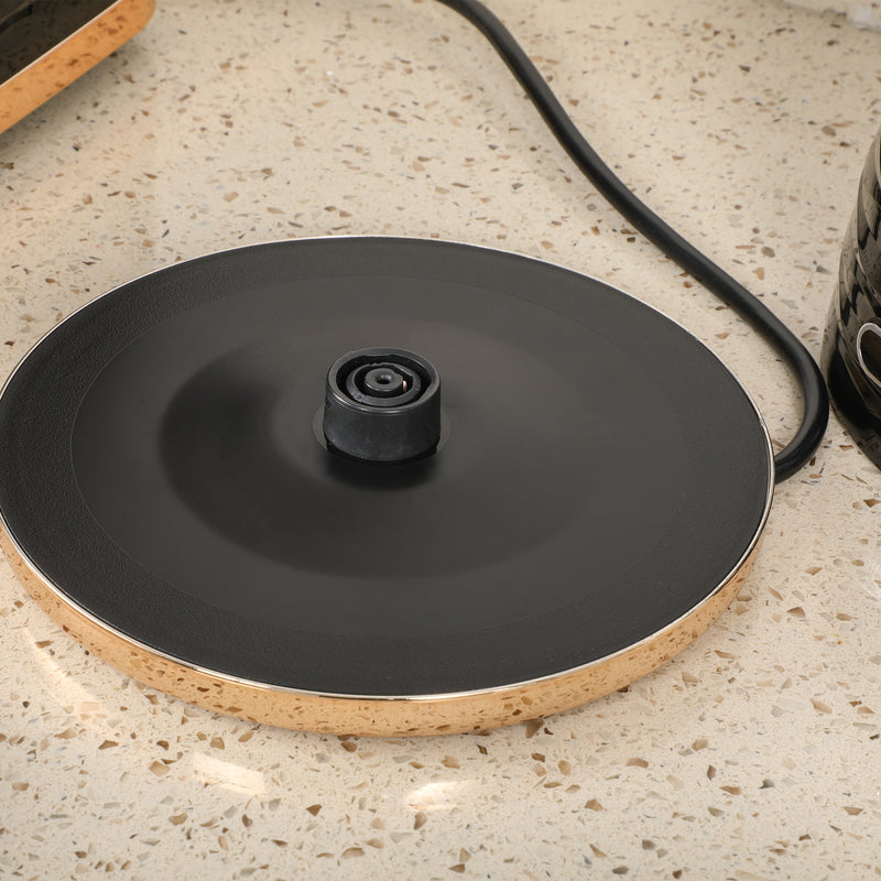 Black 3kW Rapid Boil Honeycomb Cordless Kettle for Fast Heating by HOMCOM