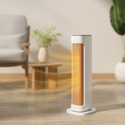 2000W Ceramic Electric Heater with Remote Timer and 3 Heat Settings for Home Use White