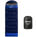 Sleeping Bag for Camping with Spacious Design and Blanket Zip Navy Blue