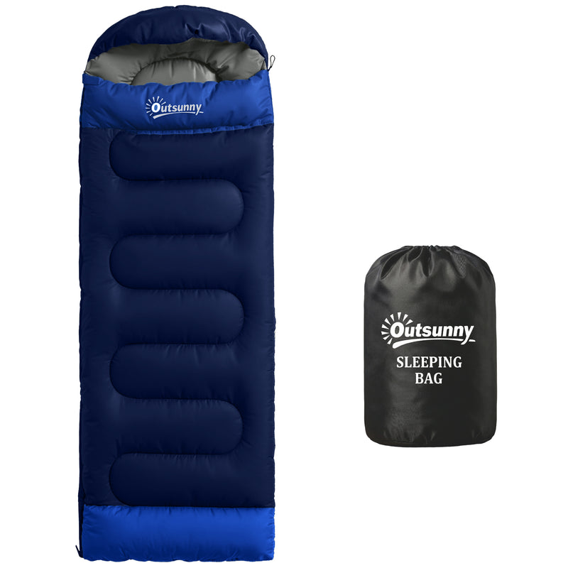 Sleeping Bag for Camping with Spacious Design and Blanket Zip Navy Blue