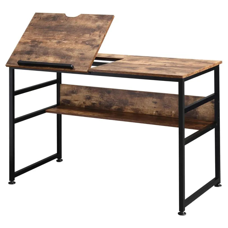 Adjustable Art Desk, 15-Level Tabletop, Multifunctional Homcom