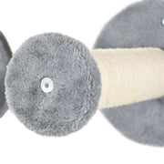 5 Piece Cat Wall Furniture Set with Perch House and Scratching Post for Climbing Grey