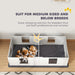 Two Room Whelping Box for Medium Dogs with Pad and Clear Panels 196 x 96cm by PawHut