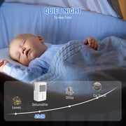 White 12L Dehumidifier with Touch Panel and LED Display for Home Use by HOMCOM