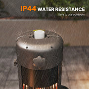 Electric Patio Umbrella Heater 2000W With 2 Heat Settings Tip Over Protection Black