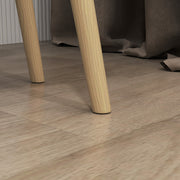 Set of 2 Nesting Coffee Tables with Solid Wood Legs Light Grey by HOMCOM