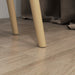 Set of 2 Nesting Coffee Tables with Solid Wood Legs Light Grey by HOMCOM