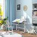 Height Adjustable Kids Desk and Chair Set with Tilted Desktop Grey by AIYAPLAY