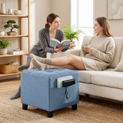 Storage footstool - Blue