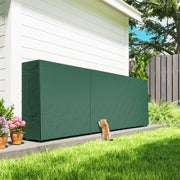 Heavy Duty Metal Firewood Rack with Waterproof Cover Ideal for Indoor Outdoor Use Dark Green