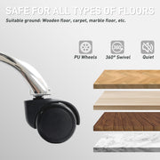 Reclining Faux Leather Swivel Office Chair with Adjustable Backrest for Home Work Black