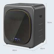 4kg Compact Vented Tumble Dryer with Smart Mode and Deodorise Function for Home, Grey