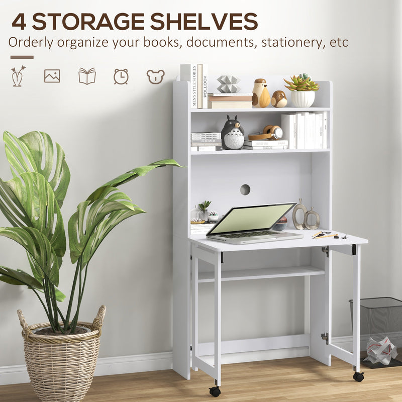Folding Desk, White