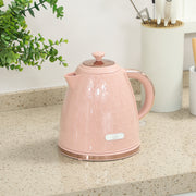 3kW Rapid Boil Electric Kettle With Honeycomb Design Ideal For Fast Brewing, Light Pink
