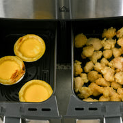 Dual Zone Air Fryer 8L 10 in 1 With Sync Cook Timer for Healthy Low Fat Meals Black