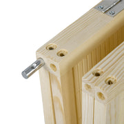 Bamboo Room Divider 4 Panel Folding Screen for Privacy and Space Separation Natural Wood AOSOM