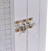 Wooden Guinea Pig and Rabbit Hutch With Pull Out Tray and Ramp for Outdoor Indoor Use, Grey