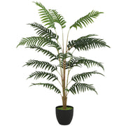 Artificial Fern Tree 120cm for Easy Low Maintenance Home or Office Greenery Green Homcom